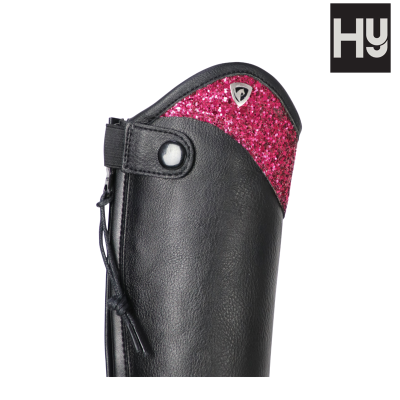 HY Equestrian Children's Erice Riding Boot - Pink/Black-1